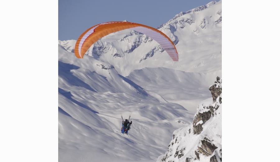 vol à ski Benjamin Raisson Parapente